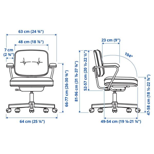Office chair goldenbrown