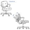 Office chair goldenbrown
