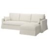 3 Seat Sofa with Chaise Longue Right Natural