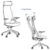 jaervfjaellet-office-chair-with-armrests-grann-white__1441027_pe986161_s5.jpg Office Chair with Armrests White