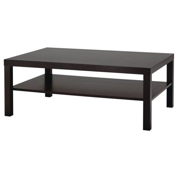 Coffee Table Black Brown 118×78 cm