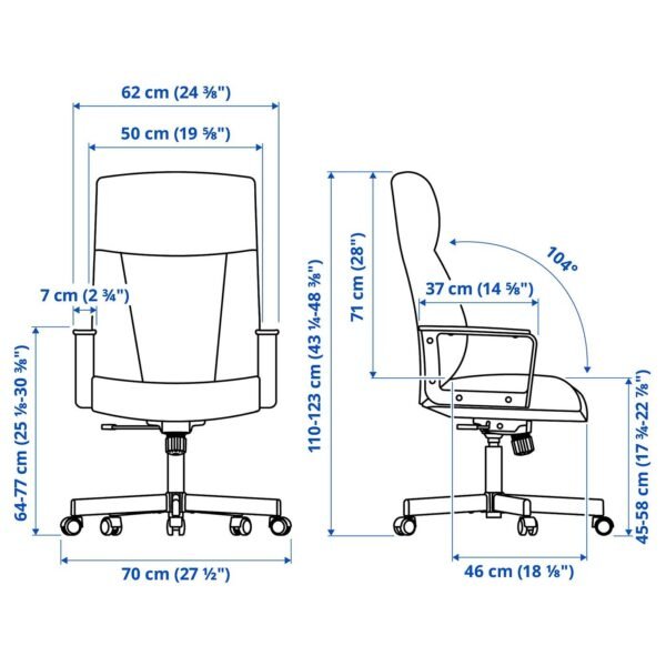 Swivel Chair Golden Brown