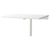 Wall-Mounted Drop Leaf Table White 74×60 cm