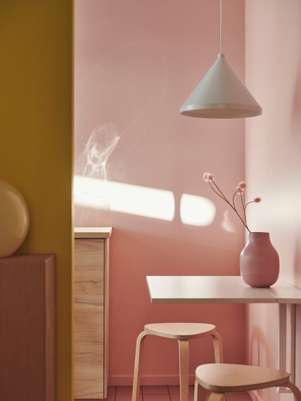 Wall-Mounted Drop Leaf Table White 74×60 cm