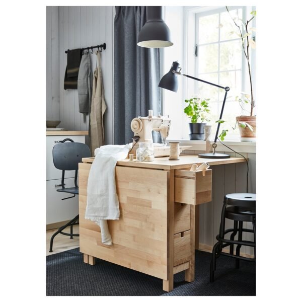 Gateleg Table Birch 268×152×80 cm