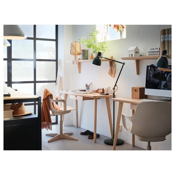 Swivel Chair White Beige