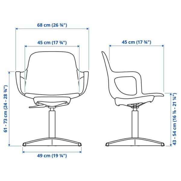 Swivel Chair White Beige