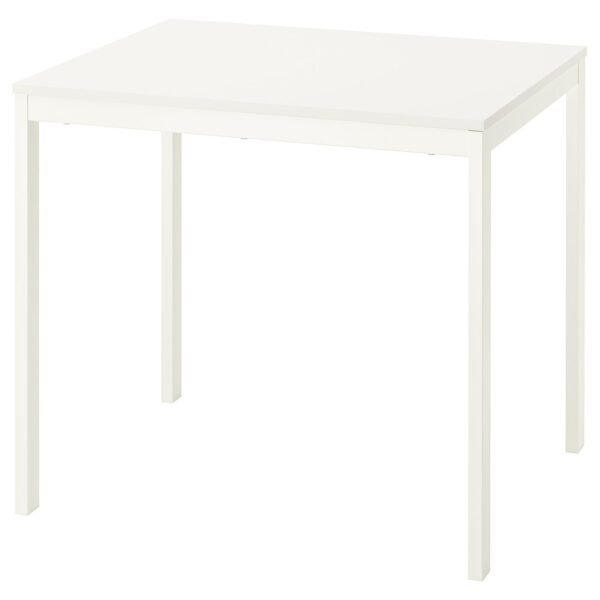 Extendable Table White 84–120×74 cm