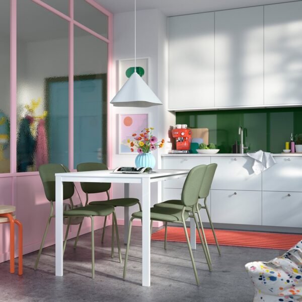 Table White 125×74 cm
