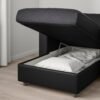 4 Seat Sofa with Chaise Longue Black